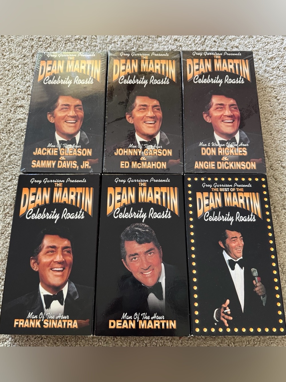 The Dean Martin Celebrity Roasts VHS Comedy Collection Greg Garrison READ Lot 6x